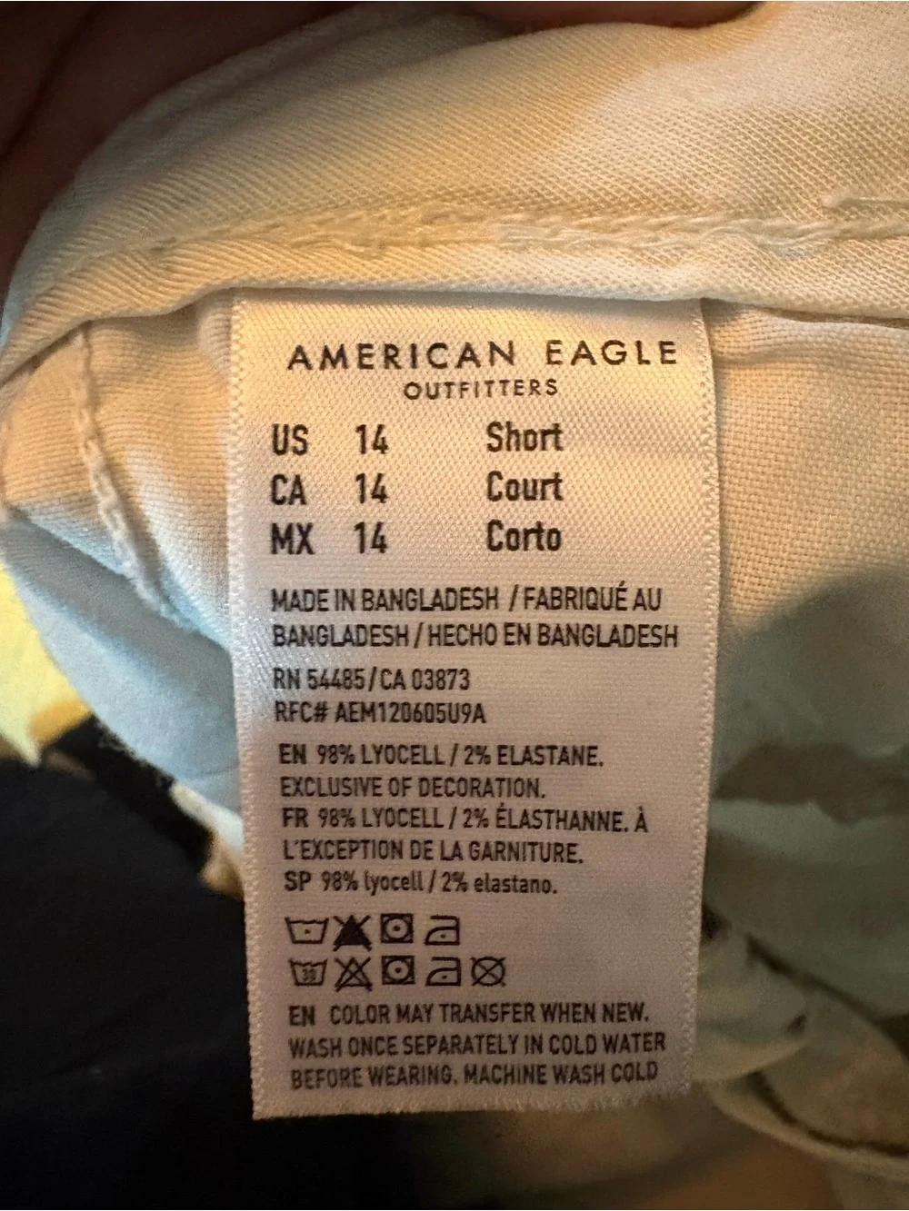 American Eagle Outfitters Cream Stretch Cargo Pants - Picture 3 of 3